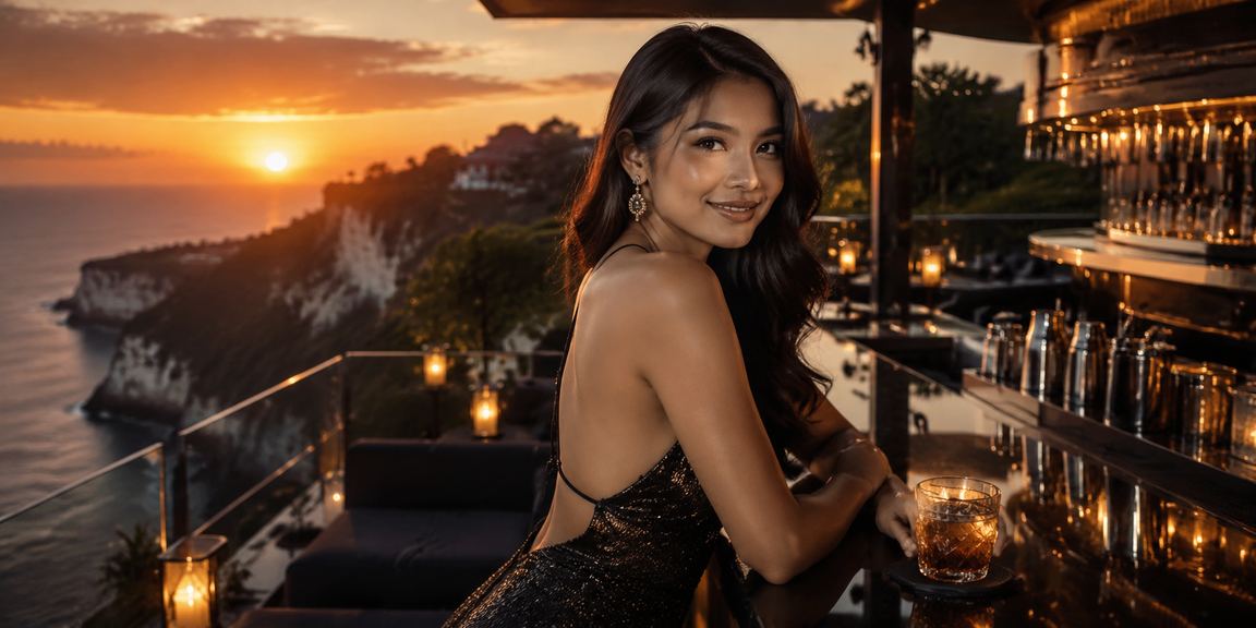 Model menampilkan pengalaman taruhan online malam hari dengan layar smartphone yang terang