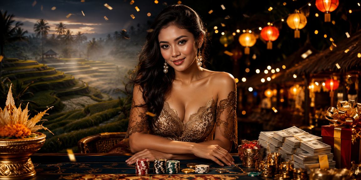 Suasana malam pasar malam Indonesia yang ramai menggambarkan hiburan santai dengan bonus cashback